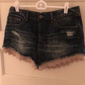 Free people denim shorts